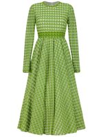 Giambattista Valli robe en macramé à manches longues - Vert