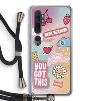 Positivity: Xiaomi Mi Note 10 Transparant Hoesje met koord