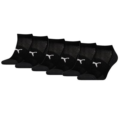 Puma Sport Cushioned Sneakersokken Light 6-pack Zwart-35/38