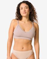 HEMA Voedingsbh Naadloos Micro Beige (beige)