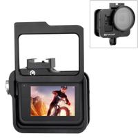 PULUZ behuizing CNC aluminiumlegering beschermende kooi met verzekerings frame & 52mm UV lens voor GoPro HERO8 zwart (zwart)