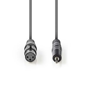 Nedis COTH15320GY10 audio kabel 1 m XLR (3-pin) Grijs