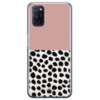 Oppo A72 siliconen hoesje - Pink dots - thumbnail