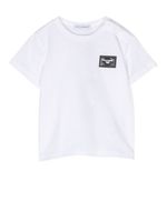 Dolce & Gabbana Kids logo plaque cotton T-shirt - Blanc