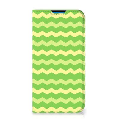 iPhone 14 Pro Max | Hoesje met Magneet | Waves Green