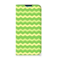 iPhone 14 Pro Max | Hoesje met Magneet | Waves Green