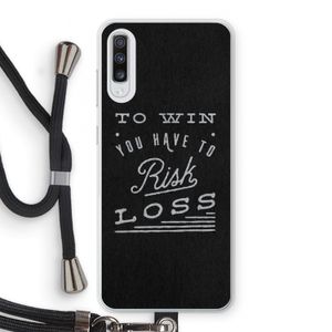 Risk loss: Samsung Galaxy A70 Transparant Hoesje met koord