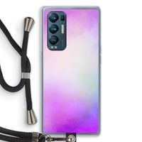 Clouds pastel: Oppo Find X3 Neo Transparant Hoesje met koord