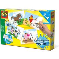 SES CREATIVE - 14455 - Inkleuren met water - Boerderijdieren
