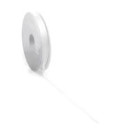 Satijnlint PREMIUM Double face 10mm x 25 meter white