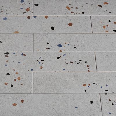 Dateg Wandtegel Terrazzo Mat Grijs 7,5x30 Inhoud doos 0,5m2