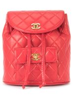 CHANEL Pre-Owned sac à dos matelassé - Rouge - thumbnail