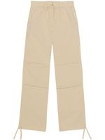 GANNI pantalon droit à lien de resserrage - Tons neutres