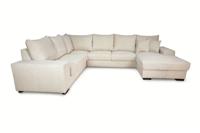 Slaapbank met opbergruimte Gaia | U-bank | Luxe Stofkeuze