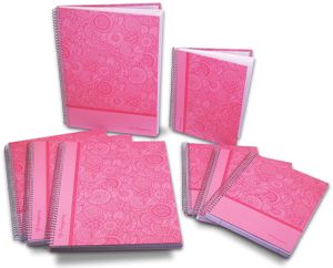 Pergamy Mandala notitieboek ft A5, geruit 5 mm, roze