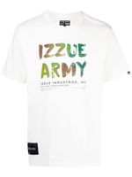 izzue t-shirt en coton à logo imprimé - Blanc - thumbnail