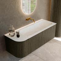 Badmeubel Mondiaz Kurve-Dlux | 125 cm cm | Meubelkleur Shadow | Wastafelkleur Opalo | Solid surface | Wasbak rechter zijde spoelbak | Zonder kraangat(en) Badmeubel Mondiaz Kurve-Dlux | 125 cm cm | Meubelkleur Shadow | Wastafelkleur Opalo | Solid surface | Wasbak rechter zijde spoelbak | Zonder kraangat(en)