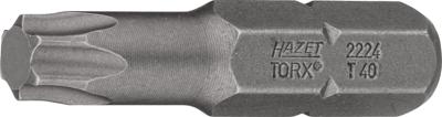 HAZET Bit 2224-T40 · 5/16 inch (8 mm) zeskant massief · Binnen-TORX®-profiel · SW T40