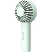 Qware Mini handventilator Deluxe - groen - 7 x 13 cm - verkoeling in zomer