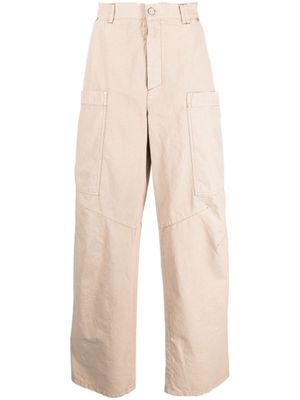 Palm Angels pantalon ample à poches cargo - Tons neutres