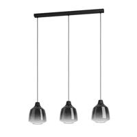 EGLO Sedbergh Hanglamp - E27 - 90 cm - Zwart - Glas