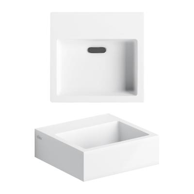 Clou Flush Fontein - 28x27x9cm - voorbewerkt kraangat - met afvoerplug - mat wit CL/03.13011