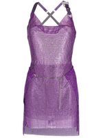 POSTER GIRL robe courte Adrianne drapée - Violet