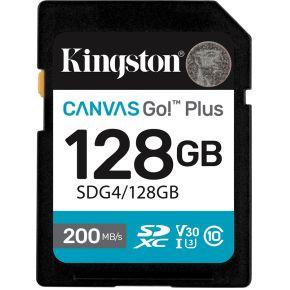 Kingston Technology 128GB SDXC Canvas Go Plus Gen4 200MB/s C10 UHS-I U3 V30