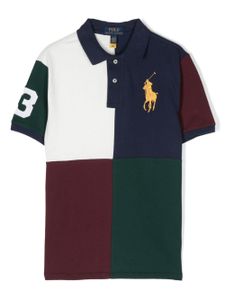 POLO RALPH LAUREN KIDS polo en coton à motif Polo Pony - Bleu