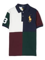 Ralph Lauren Kids polo en coton à motif Polo Pony - Bleu