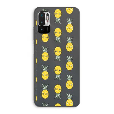 Ananas: Xiaomi Redmi Note 10 5G Transparant Hoesje