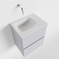 Toiletmeubel Mondiaz Ada | 40 cm | Meubelkleur Cale | Lex wastafel Talc Rechts | Zonder kraangat Toiletmeubel Mondiaz Ada | 40 cm | Meubelkleur Cale | Lex wastafel Talc Rechts | Zonder kraangat