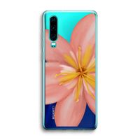 Pink Ellila Flower: Huawei P30 Transparant Hoesje