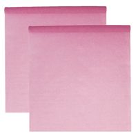 Feest tafelkleed op rol - 2x - roze - 120 cm x 10 m - non woven polyester - thumbnail