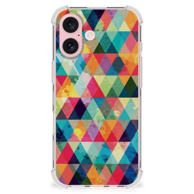 iPhone 16 Doorzichtige Silicone Hoesje Geruit iPhone 16 Doorzichtige Silicone Hoesje Geruit