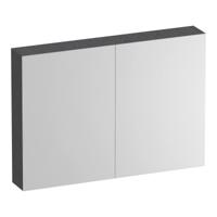 Brauer Impress Deluxe Spiegelkast - 100 cm - met interne en externe Verlichting - 2 Dubbelzijdige Spiegeldeuren - Timber Grey