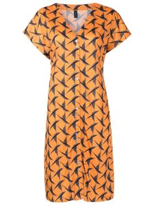 Lygia & Nanny robe mi-longue Artemis à imprimé graphique - Orange