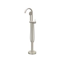 Badmengkraan IVY Bond Vrijstaand Met Draaibare Uitloop Slang 150 cm En Satin Handdouche Geborsteld Nickel PVD