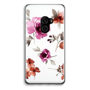 Geschilderde bloemen: Xiaomi Mi Mix 2 Transparant Hoesje