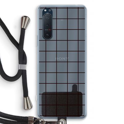 Rooster: Sony Xperia 5 II Transparant Hoesje met koord