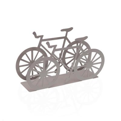 Servethouder Versa Grijs Metaal Staal Ijzer 4,5 x 9,5 x 16,5 cm Fiets