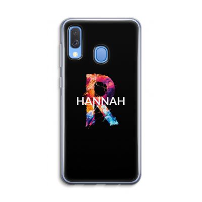 Abstract Spectrum: Samsung Galaxy A40 Transparant Hoesje