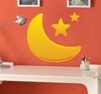 Sticker kind maan sterren