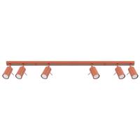Plafondlamp RING 6L rood ochra