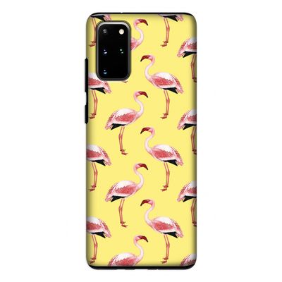Flamingo's geel: Samsung Galaxy S20 Plus Tough Case Flamingo's geel: Samsung Galaxy S20 Plus Tough Case