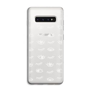 Eye pattern #3: Samsung Galaxy S10 4G Transparant Hoesje