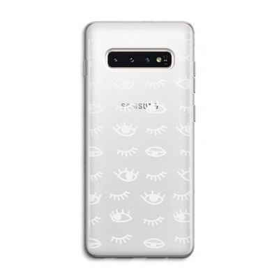 Eye pattern #3: Samsung Galaxy S10 4G Transparant Hoesje