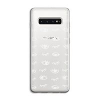 Eye pattern #3: Samsung Galaxy S10 4G Transparant Hoesje