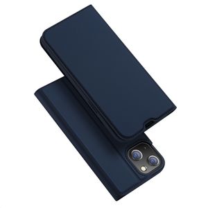 Dux Ducis - Slim bookcase hoes - iPhone 14 - Blauw