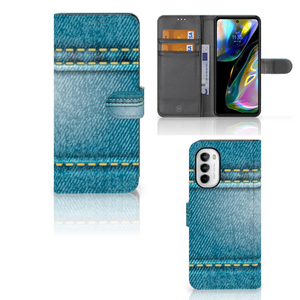 Motorola Moto G52 | Moto G82 Wallet Case met Pasjes Jeans